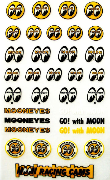 Assorted Tiny Mooneyes Decals Remote Control Vehicle Stickers