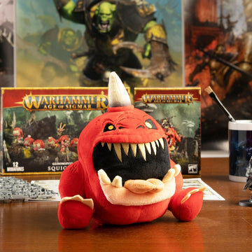 Warhammer Age of Sigmar Collectible Plush Toys - Gnasha-Squig Plushie Officially Licensed Cute Plushies of Classic Miniatures - 7.5 Inch