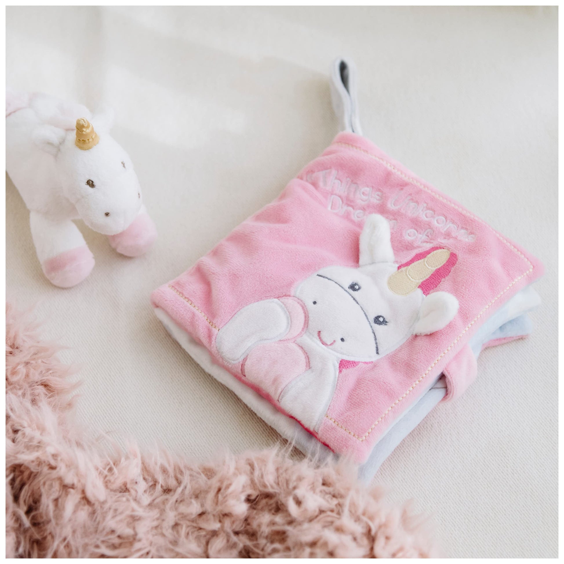GUND Baby Luna Unicorn Stuffed Plush Rattle, 7”