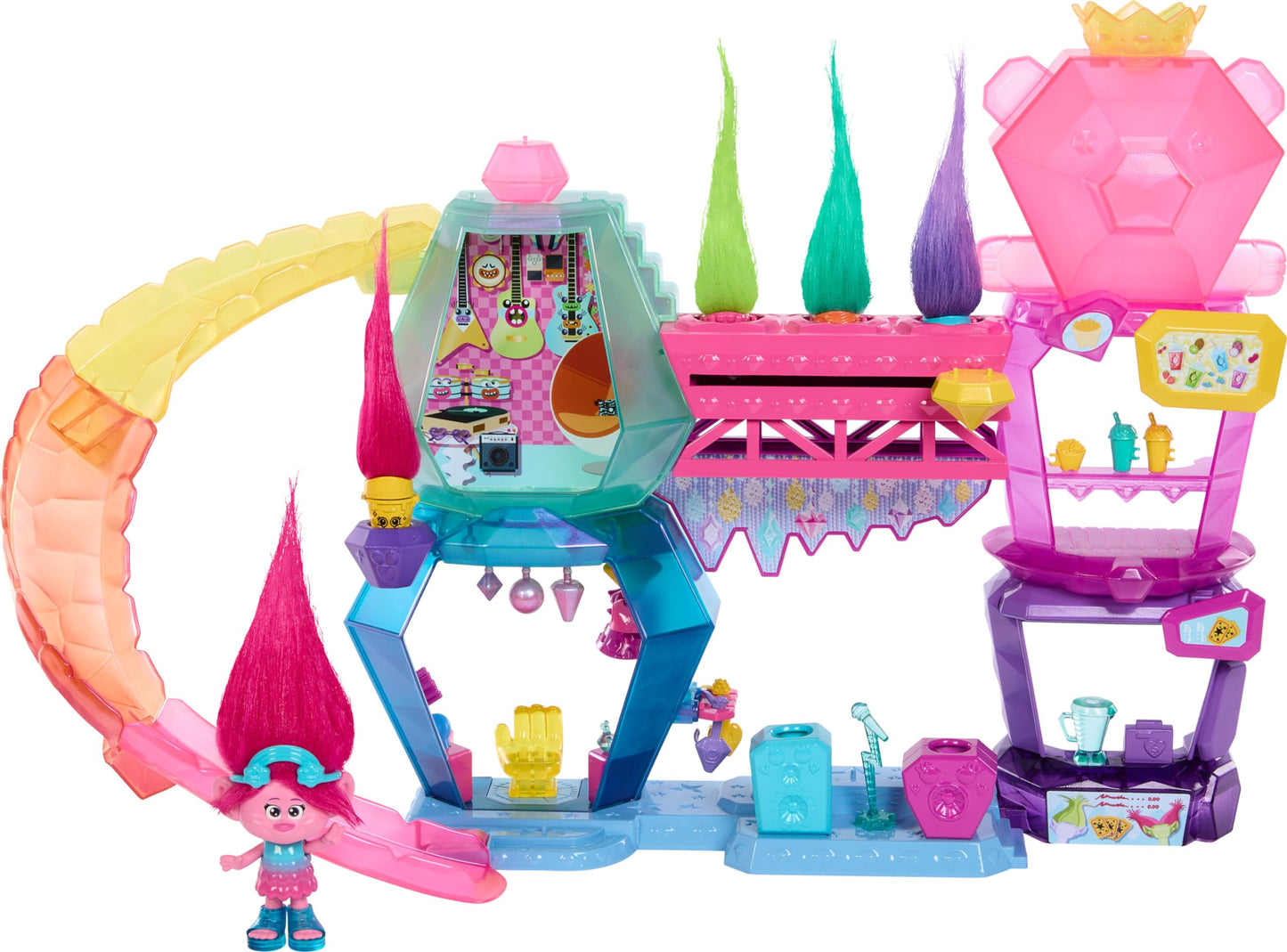 Mattel France Club de Cristal Trolls Set