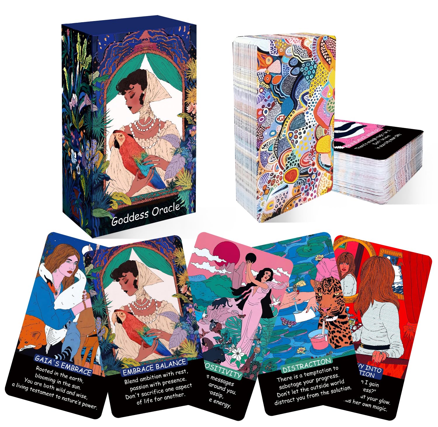 MUILKVY 58 Nature-Infused Oracle Cards for Modern Life?Beginner-Friendly Healing & Inspiration Deck
