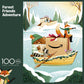 Amazon Holiday Puzzle - 100 Piece Jigsaw Puzzle from Buffalo Games - Forest Friends Adventure - Family Game Night Puzzle Fun - Finished Size is 15 x