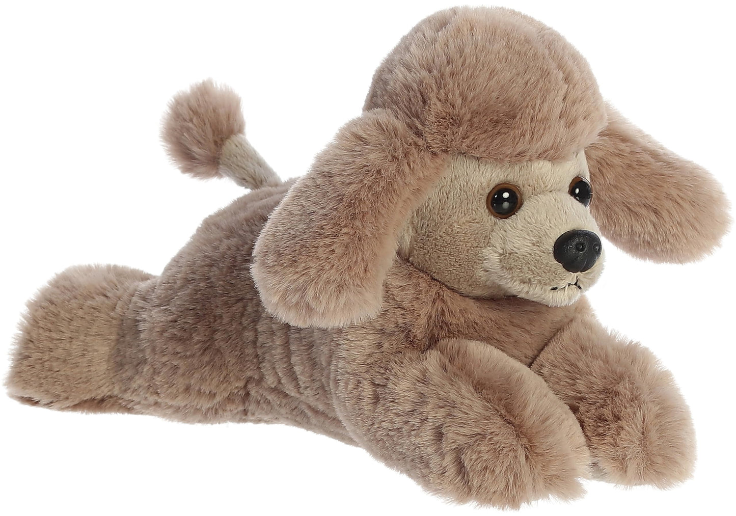 Aurora® Adorable Mini Flopsie™ Paysley Poodle Stuffed Animal - Playful Ease - Timeless Companions - Brown 8 Inches