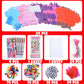 YIYEE 24 Sets Valentines Day Crafts for Kids, DIY Foam Monster Valentine Cards Craft Kit for Kids, Valentines Hanging Decorations Ornament Valentines