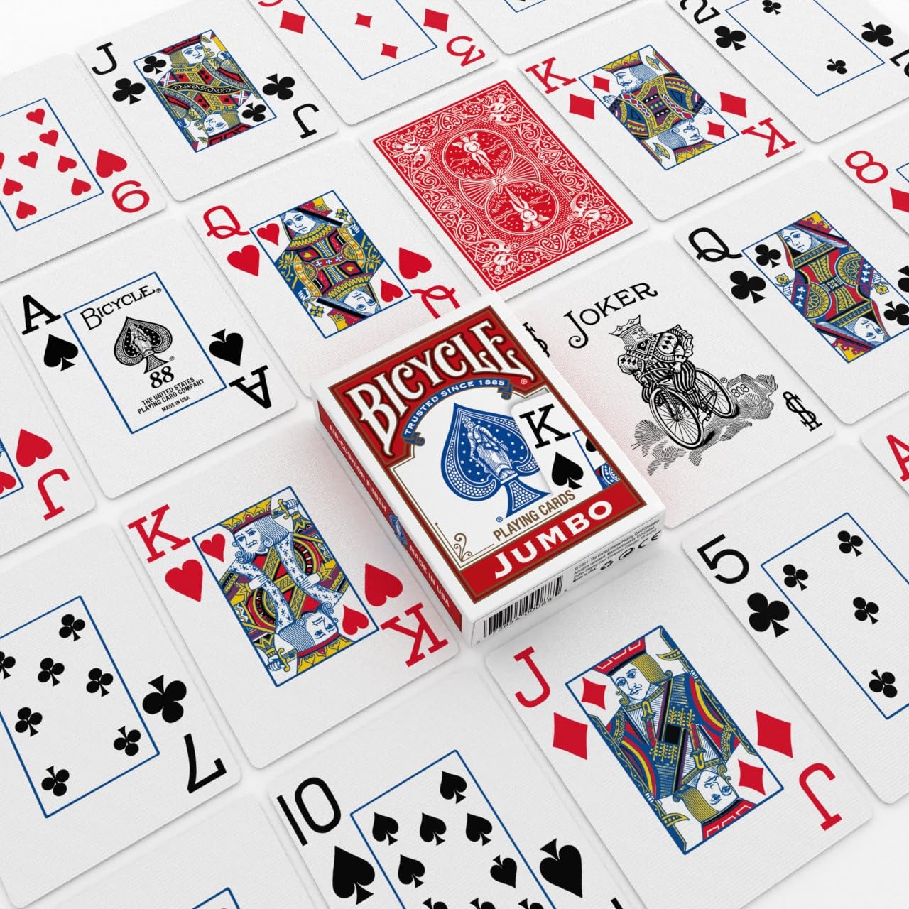 Springbok Bicycle Poker Size Jumbo Index Playing Cards (Colors May Vary)