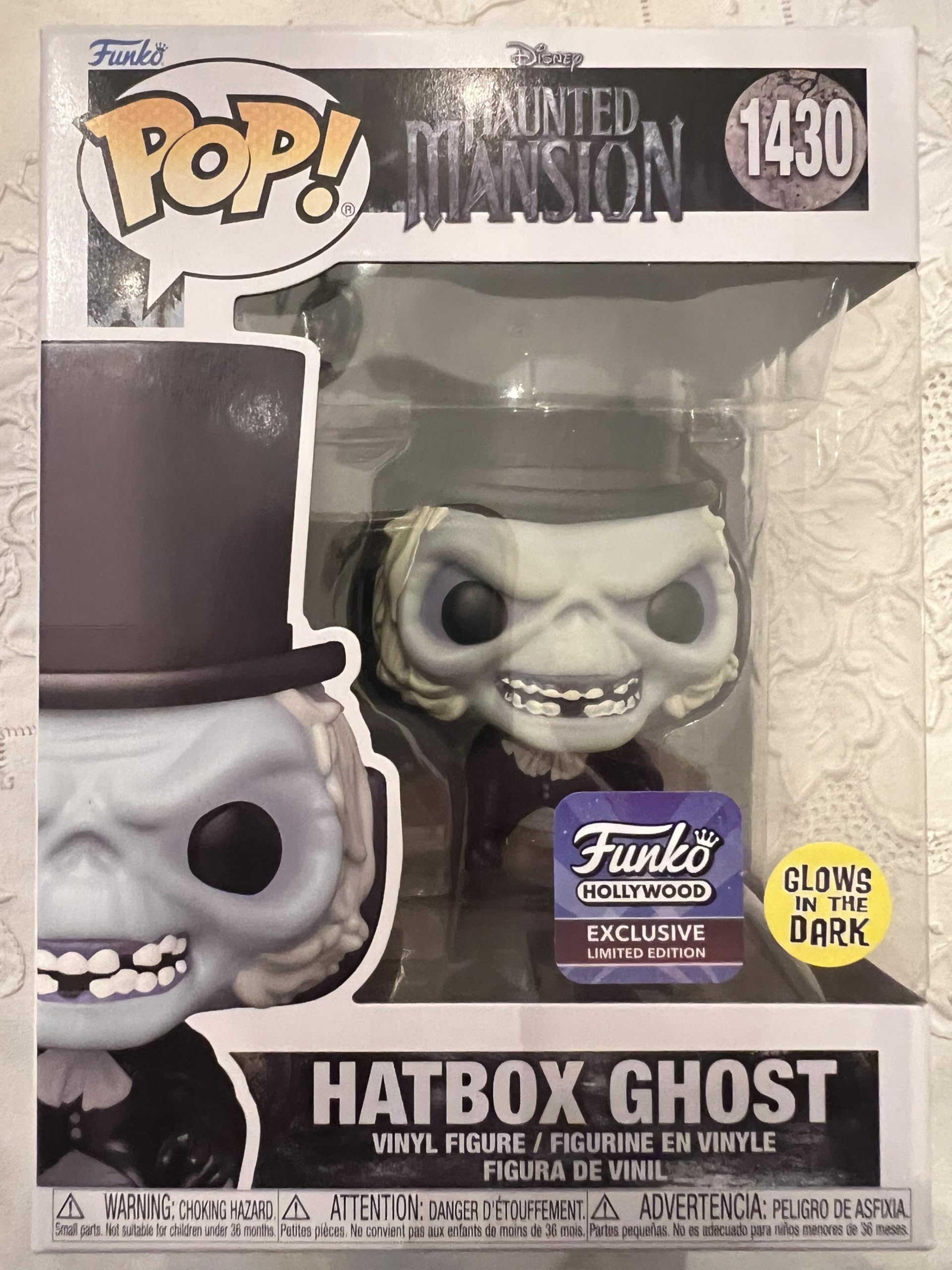 Funko Pop Haunted Mansion Hatbox Ghost Hollywood Exclusive