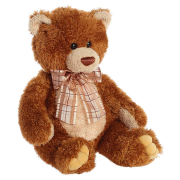 Aurora® Snuggly Bear Brown Sugar™ Stuffed Animal - Comforting Companion - Imaginative Play - 12 Inches