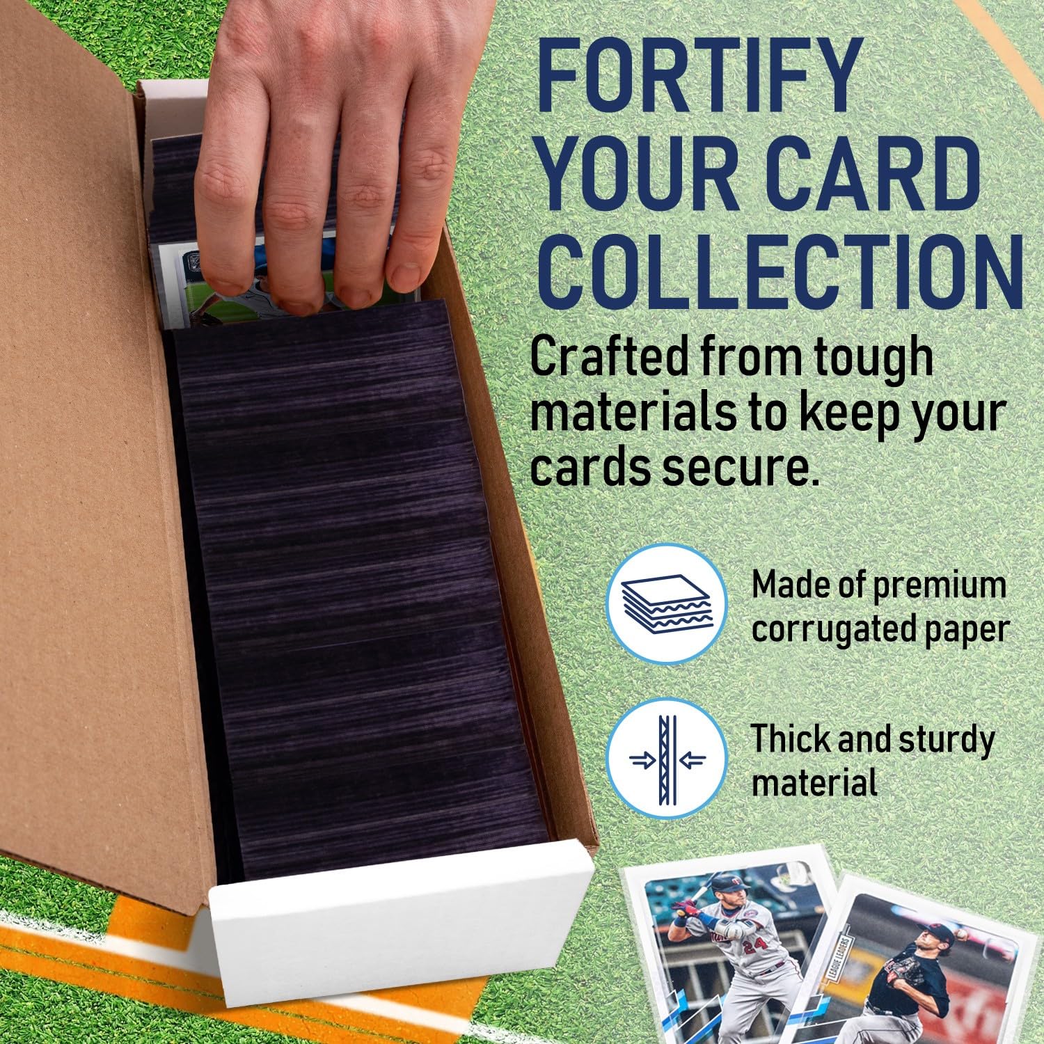 Premium Trading Card Box Storage For Sports, Baseball, Football, Basketball, MTG & TCG Collector | Baseball Card Storage Boxes & Organizer For Magic