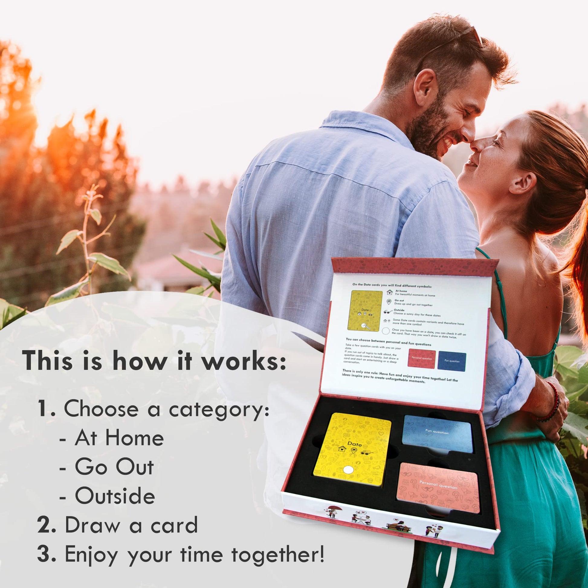 C + C FÜR PAARE Chatty Date Night Ideas for Couples - Couples Card Game with 120 Cards - Adult Couples Games