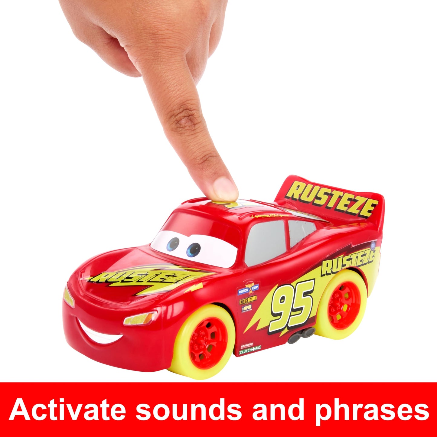 Mattel Disney Pixar Cars Track Talkers Glow Racers Lightning McQueen & Jackson Storm - 2pk