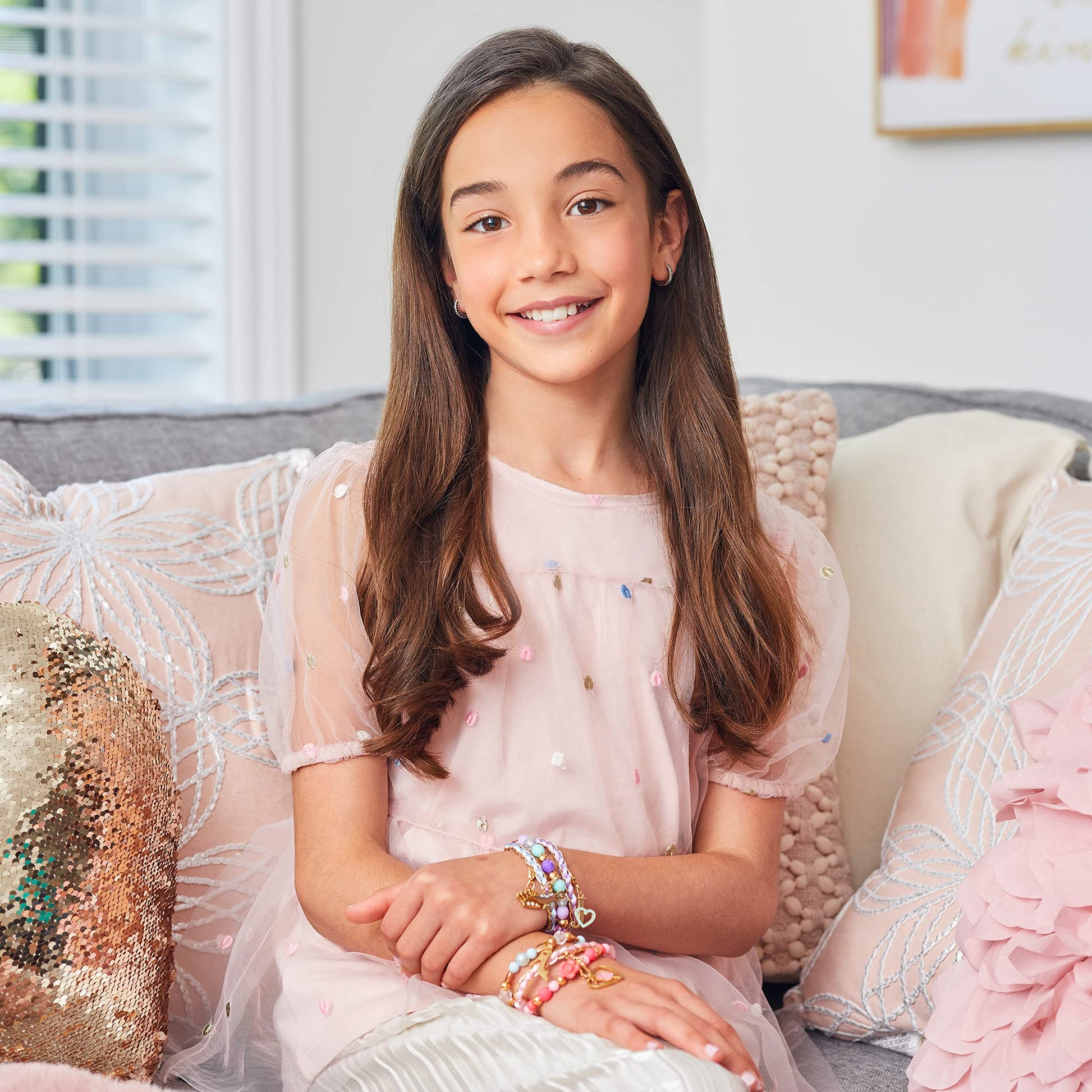 Make It Real - Disney Princess X Juicy Couture Hearts of Fashion - DIY Charm Bracelet Making Kit w/Disney & Juicy Couture Charms - Arts & Crafts Bead