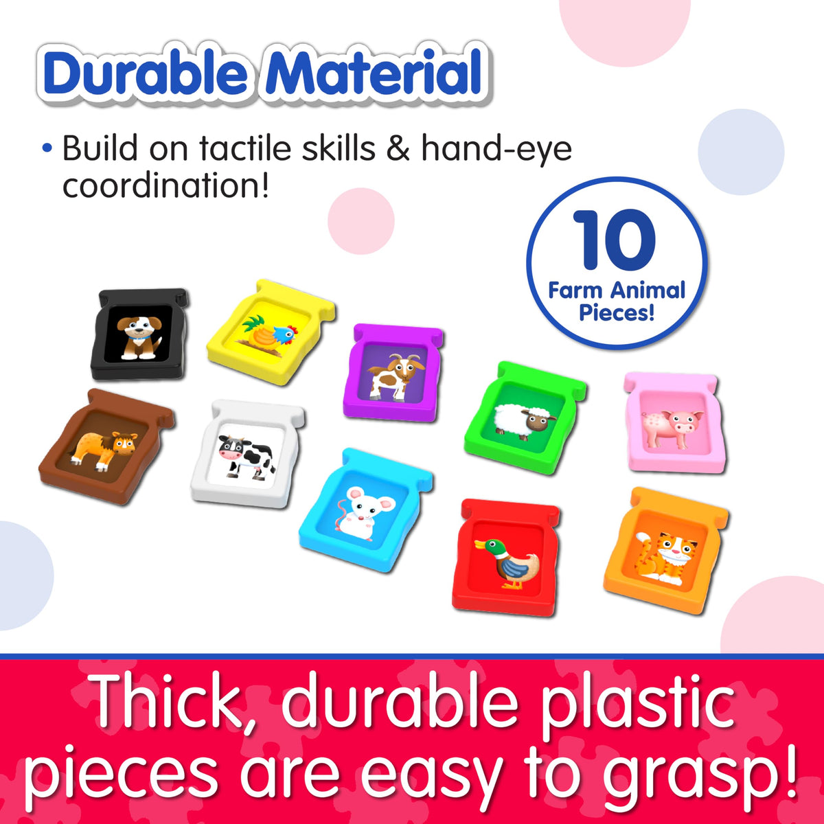 The Learning Journey: Learn with Me - Animal Farm - Teaching Toddler Educational Playset - Counting and Sorting - Preschool Learning Toys & Gifts