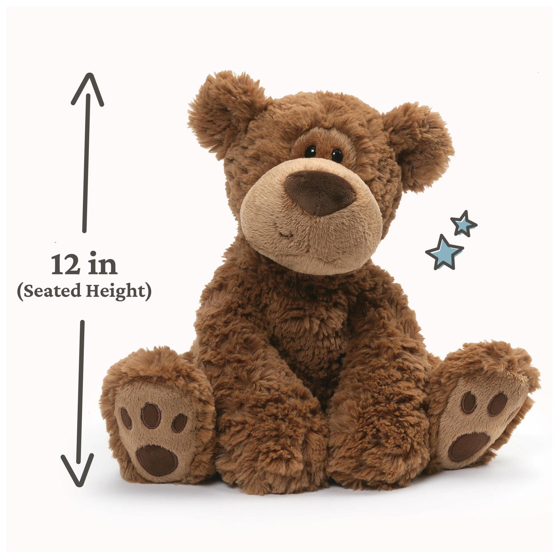 GUND Grahm 12-Inch Classic Brown Teddy Bear Plush Toy for Ages 0+