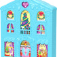 Polly Pocket Dolls Advent Calendar, Gingerbread House Playset with 24 Surprises, Dollhouse Furniture, Toy Car & Holiday Accessories