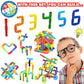 250 Pcs Tubular Pipes & Spout STEAM Interlocking Educational Building Blocks Set, Kids Tube Locks Construction Set with Storage Box, Idea Book