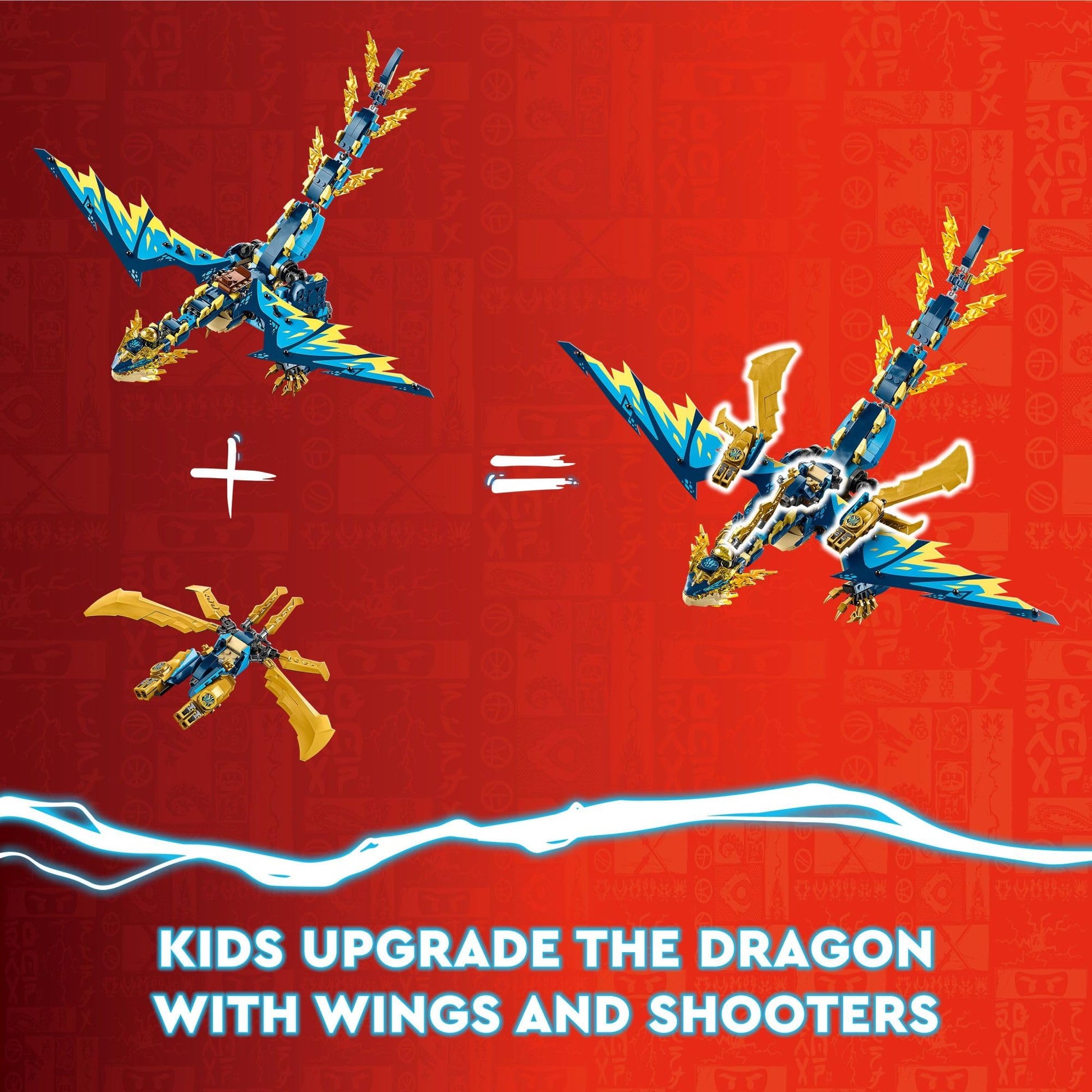 LEGO NINJAGO Elemental Dragon vs. The Empress Mech 71796 Building Toy Set, Features a Dragon, Mech, Ninja Flyer and 6 Minifigures, Gift for Boys and