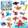 ZIYOSTAR 12 Packs 36 Kinds of Marine Animals Building Blocks Toy, DIY Marine Animals Building Blocks Sets for Classroom Prizes Toy,Birthday Favors