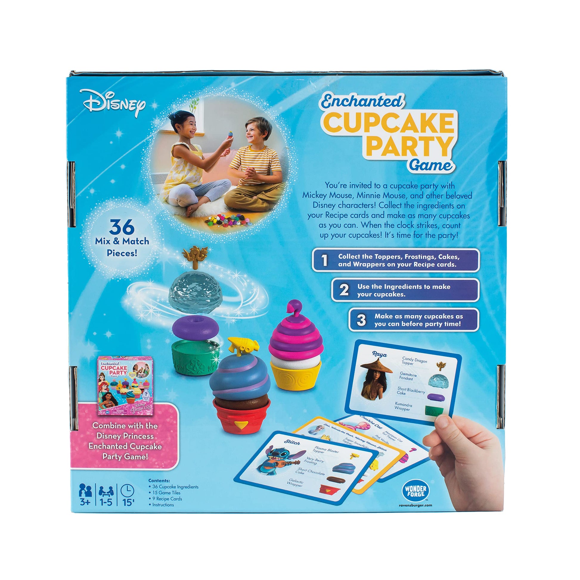 Wonder Forge Disney Enchanted Cupcake Party Game - Engaging Matching Game for Kids Ages 3 & Up | Featuring Beloved Disney Characters | Great for Skill