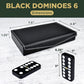 Queensell Dominos Set for Adults and Kids - Dominoes - Domino Classic Board Games, Christmas Games - Double Six Standard Dominos Set 28 Tiles