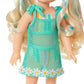 American Girl, AG Sisters Beachy Chic Fashion Set, Doll Clothes, for 14.5-inch Dolls, 8 pcs, for Ages 4+ (Amazon Exclusive)