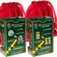 Hanayama Brain Teaser Puzzles with Red Velveteen Drawstring Pouches Bundle for Challenging Mind Games