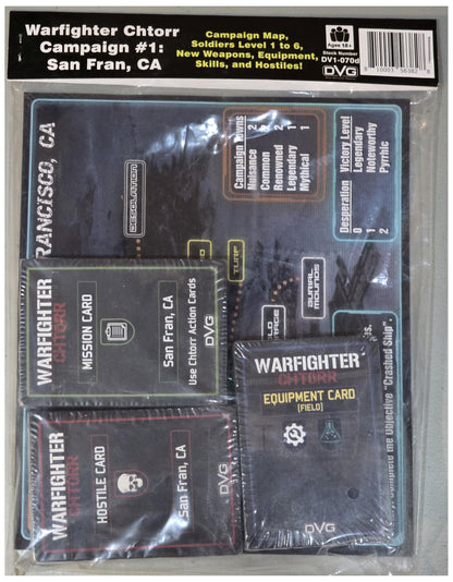 Dan Verssen Games Warfighter Chtorr Campaign #1 San Francisco Board Game Expansion. for Adults.