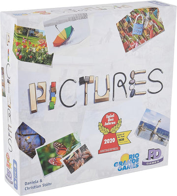 Rio Grande Games Pictures Family Board Game, 3-5 Players, 30 Minute Games for Kids Ages 8 and Up