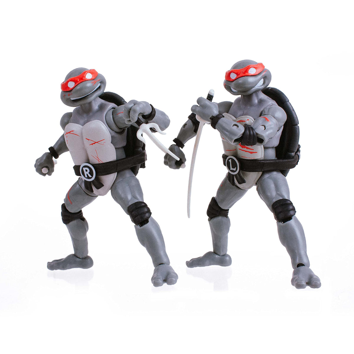 Teenage Mutant Ninja Turtles BST AXN Battle Damaged 5-inch Action Figure 4-Pack in Pizza Box Packaging