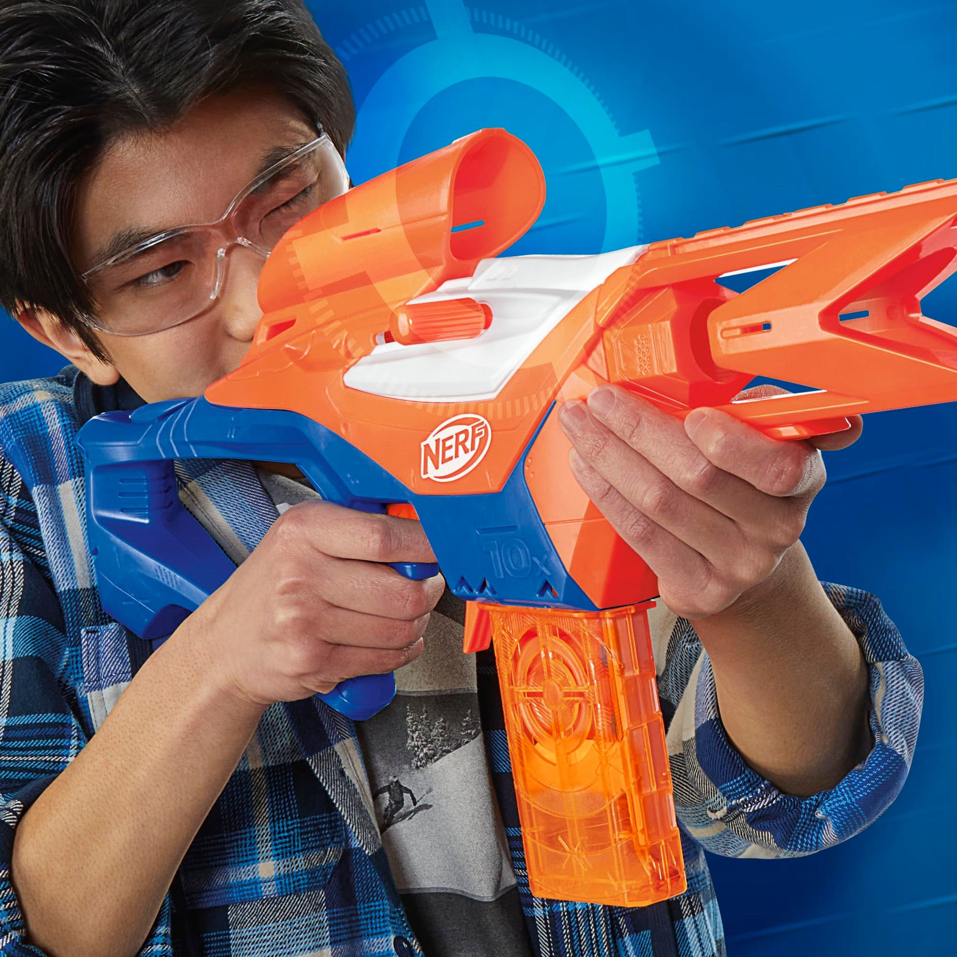 Nerf N Series Pinpoint Dart Blaster, 18 N1 Darts Compatible Only N Series Blasters, 10-Dart Clip, Blaster Gifts for Kids