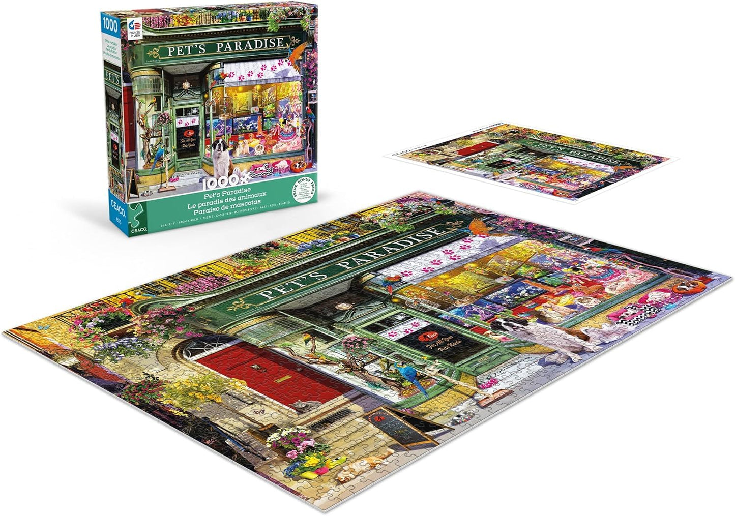 Ceaco - Pet's Paradise - 1000 Piece Jigsaw Puzzle for Adults