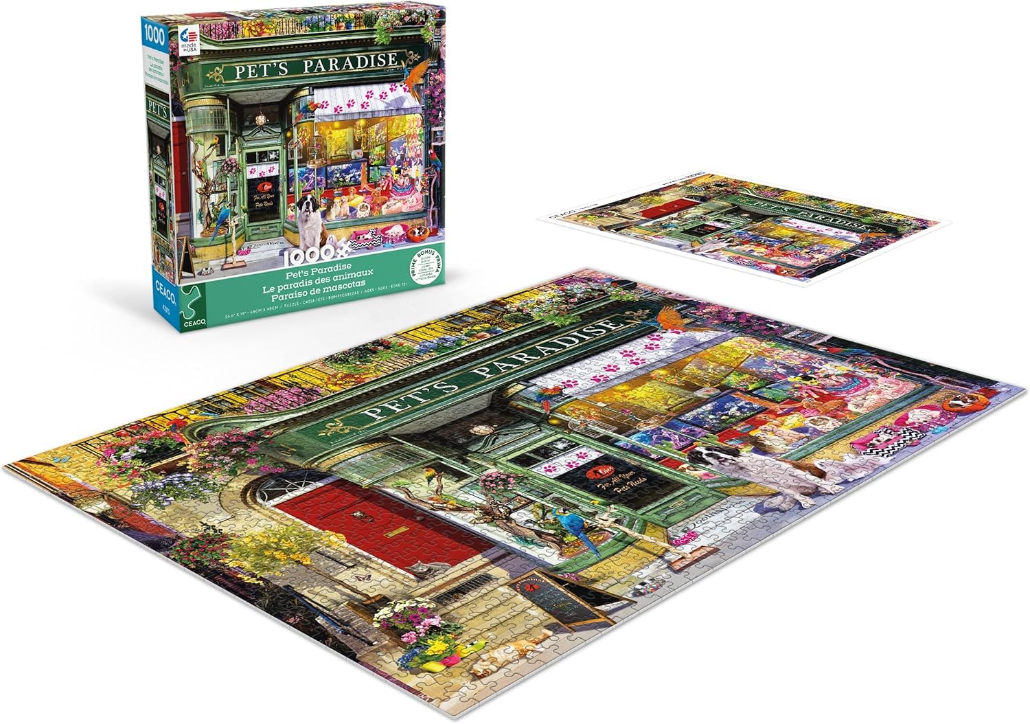 Ceaco - Pet's Paradise - 1000 Piece Jigsaw Puzzle for Adults
