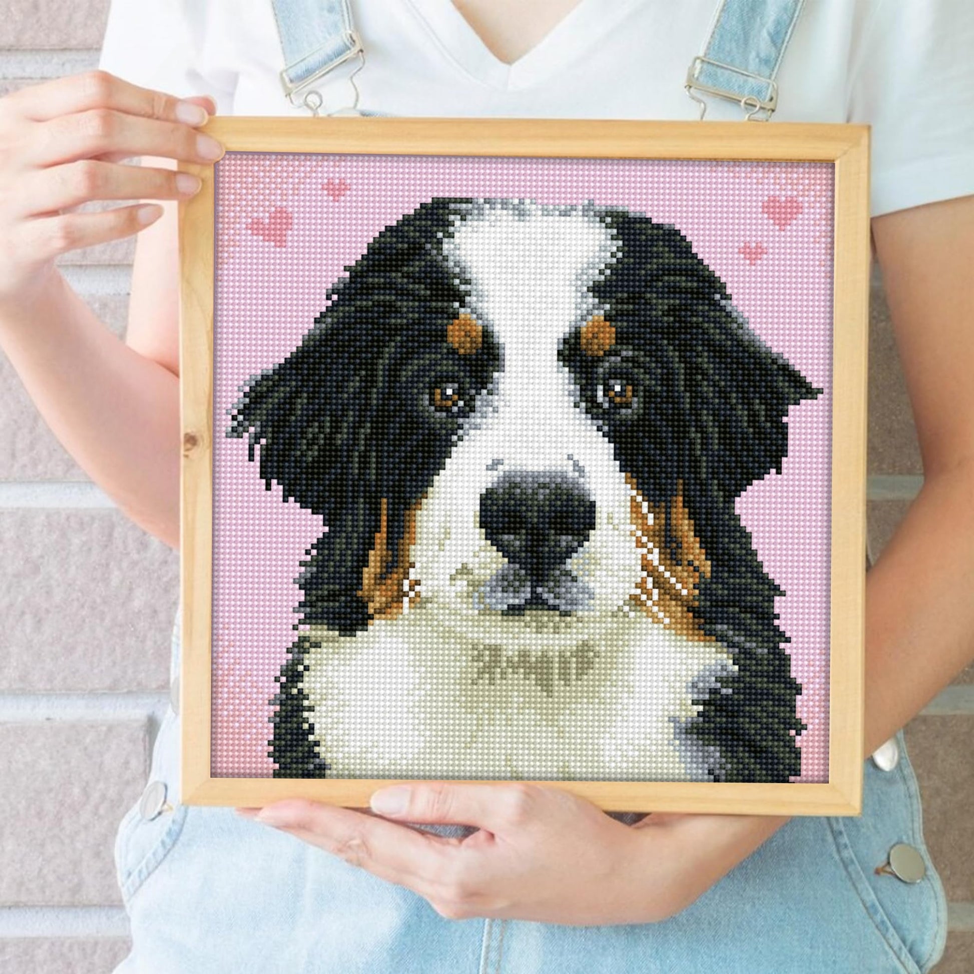 DIAMOND DOTZ Say Hello to Zuzu Dog Diamond Painting Kits for Adults - Diamond Art Kits a Relaxing Creative Craft Kit with Dotz Gems 11.4"x11.4"