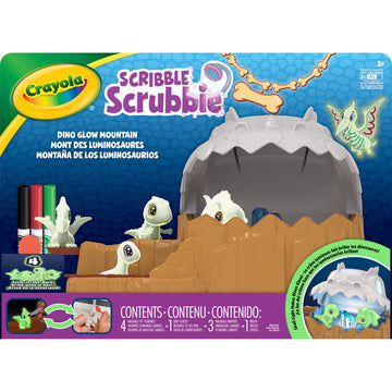 Crayola Scribble Scrubbie Dino Glow Mountain Playset