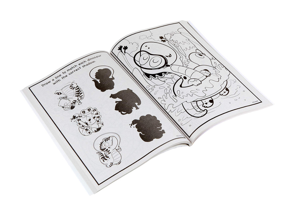 Crayola Dinosaur Coloring Book, 96 Coloring Pages, Ages 3, 4, 5, 6