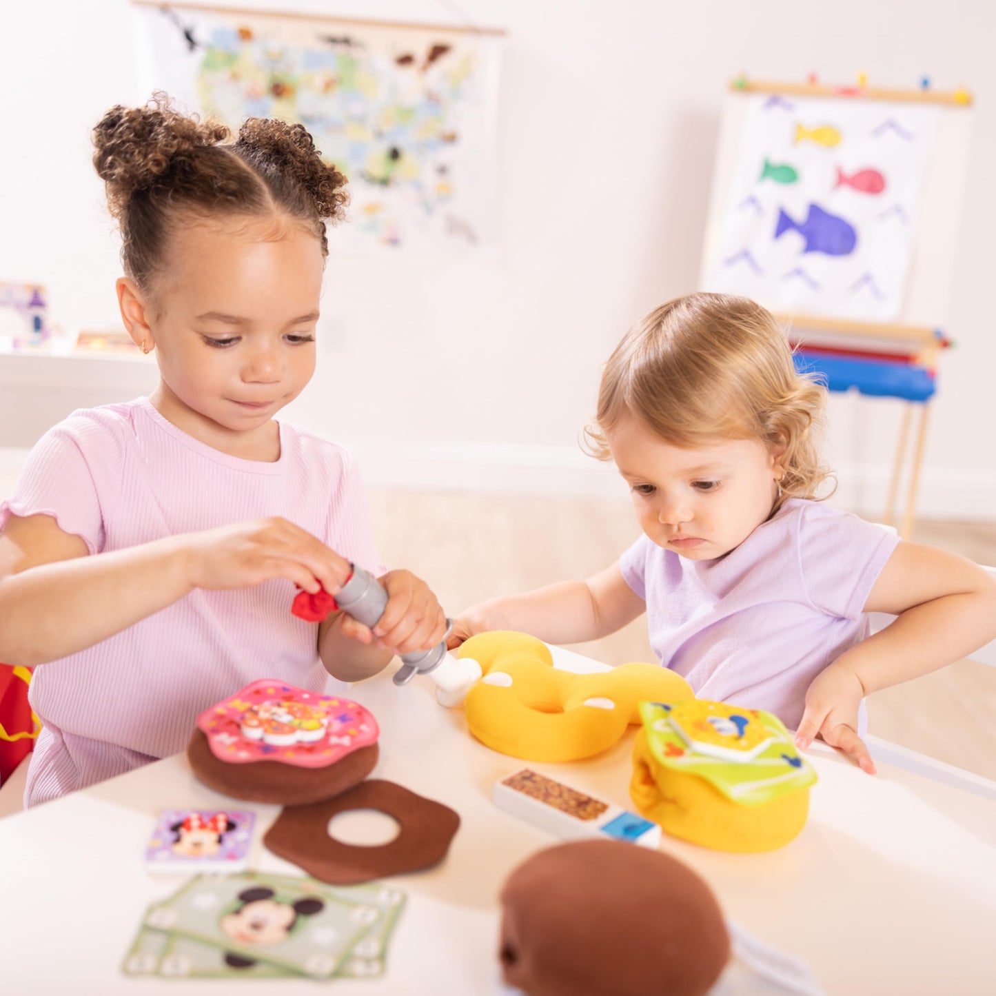 Melissa & Doug Disney Fill & Top Donut Pretend Play Food Kitchen Set