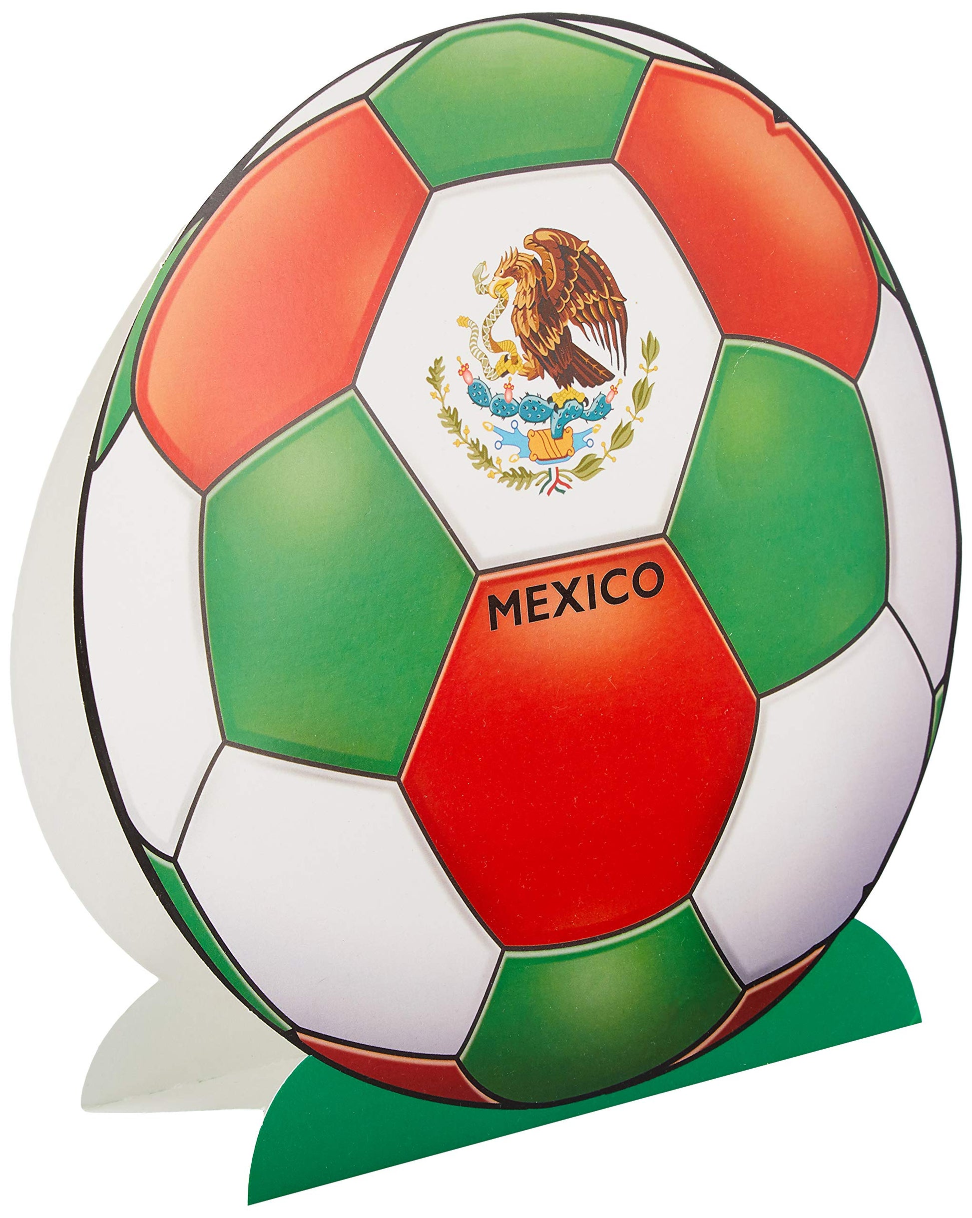 3-D Mexico Soccer Ball Centerpiece, Sports Party Supplies, Tableware Decorations