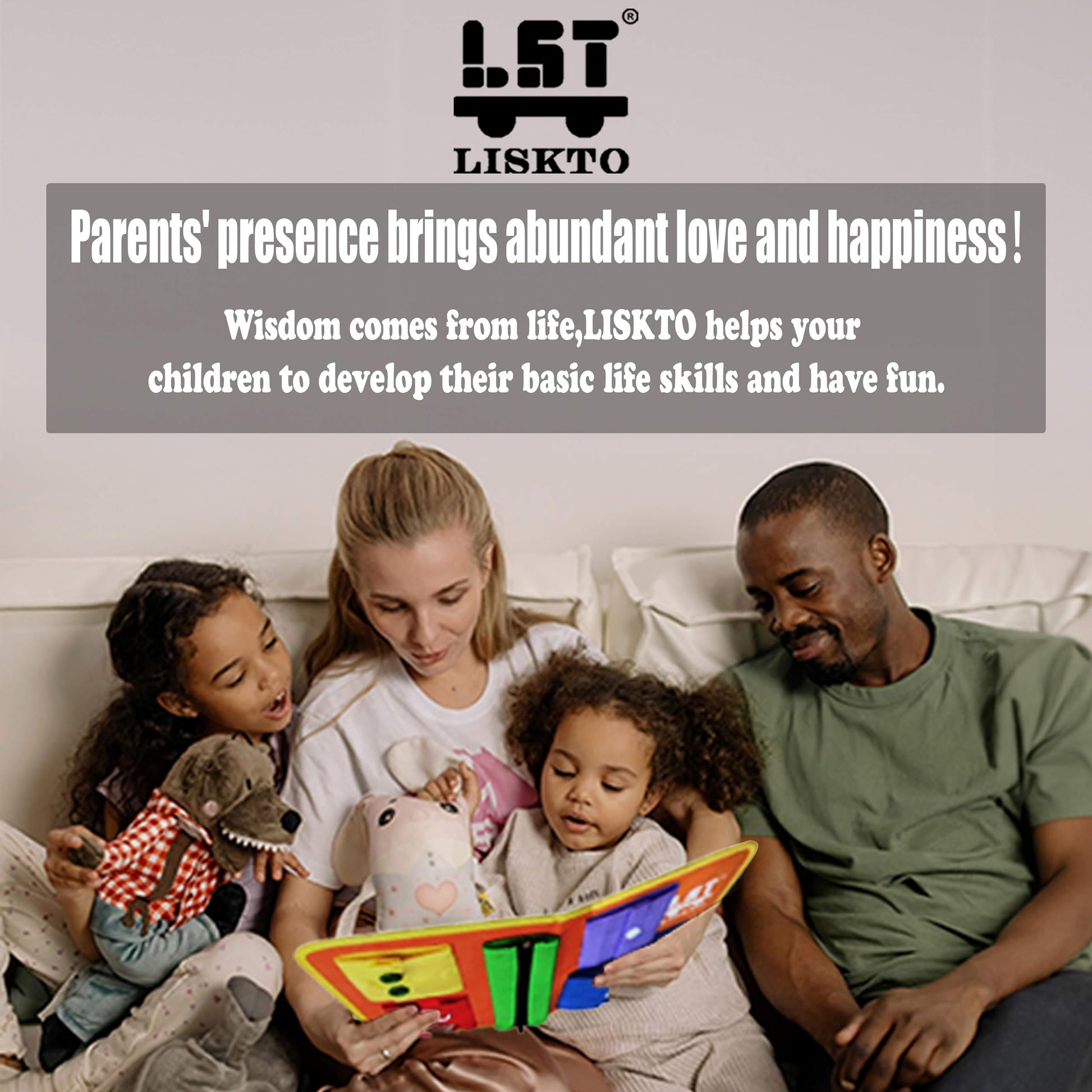 LST LISKTO Montessori Toys Busy Board Shoe Tie Practice for Kids: Gift for Toddlers Learn to Tie, Buckle, Lace, Zip, etc.Lead to Independence,Activity