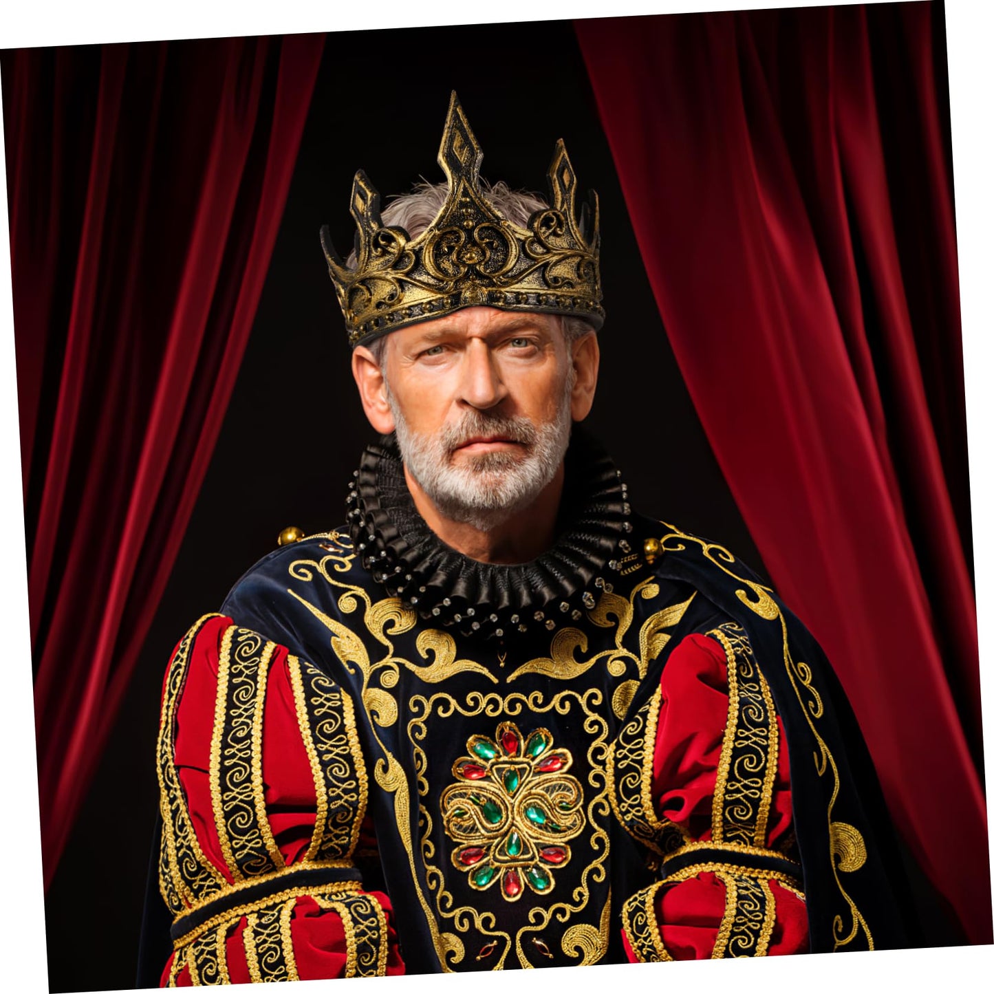 Amosfun Royal Foam King Crown Headband Boys Cosplay Crown Prop Party Favors