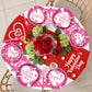 96Pcs Valentine's Day Paltes and Napkins Pink XOXO Plates and Napkins for Romantic Valentine's Day Party Decorations, Serves 24