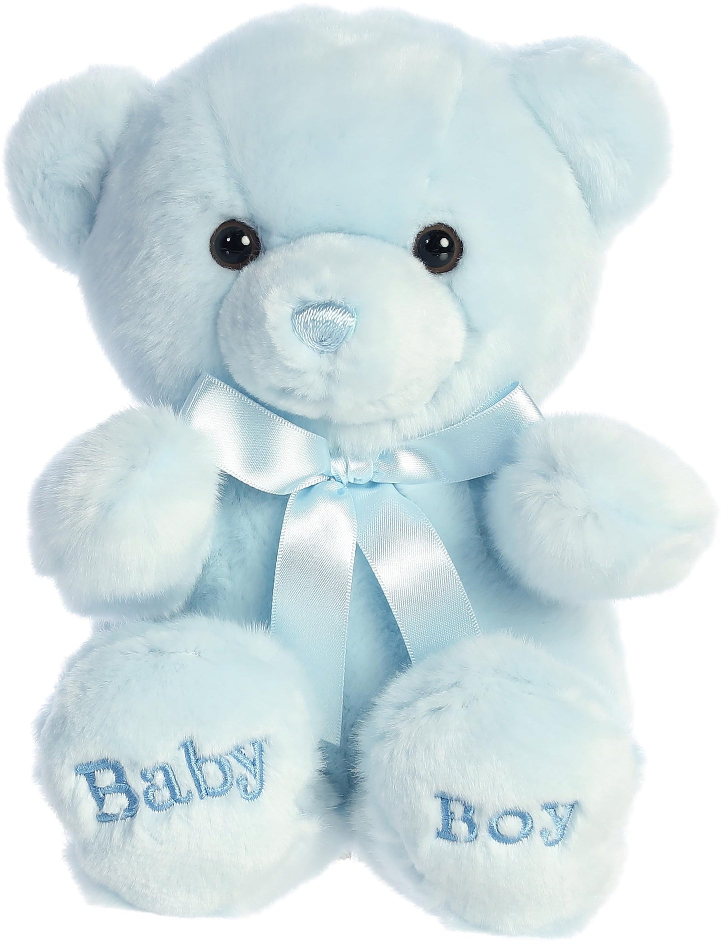 Aurora® Snuggly Comfy™ Bear Baby Stuffed Animal - Comforting Companion - Imaginative Play - Blue 9 Inches