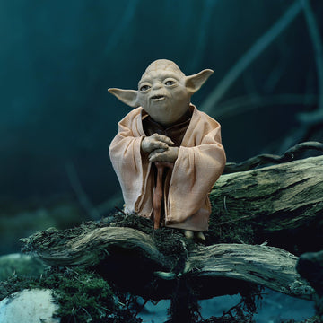 Disney Store Official Yoda Force Guidance Talking Action Figure - 10" Interactive Star Wars Toy with Fabric Robe, Over 50 Phrases, & Animatronic