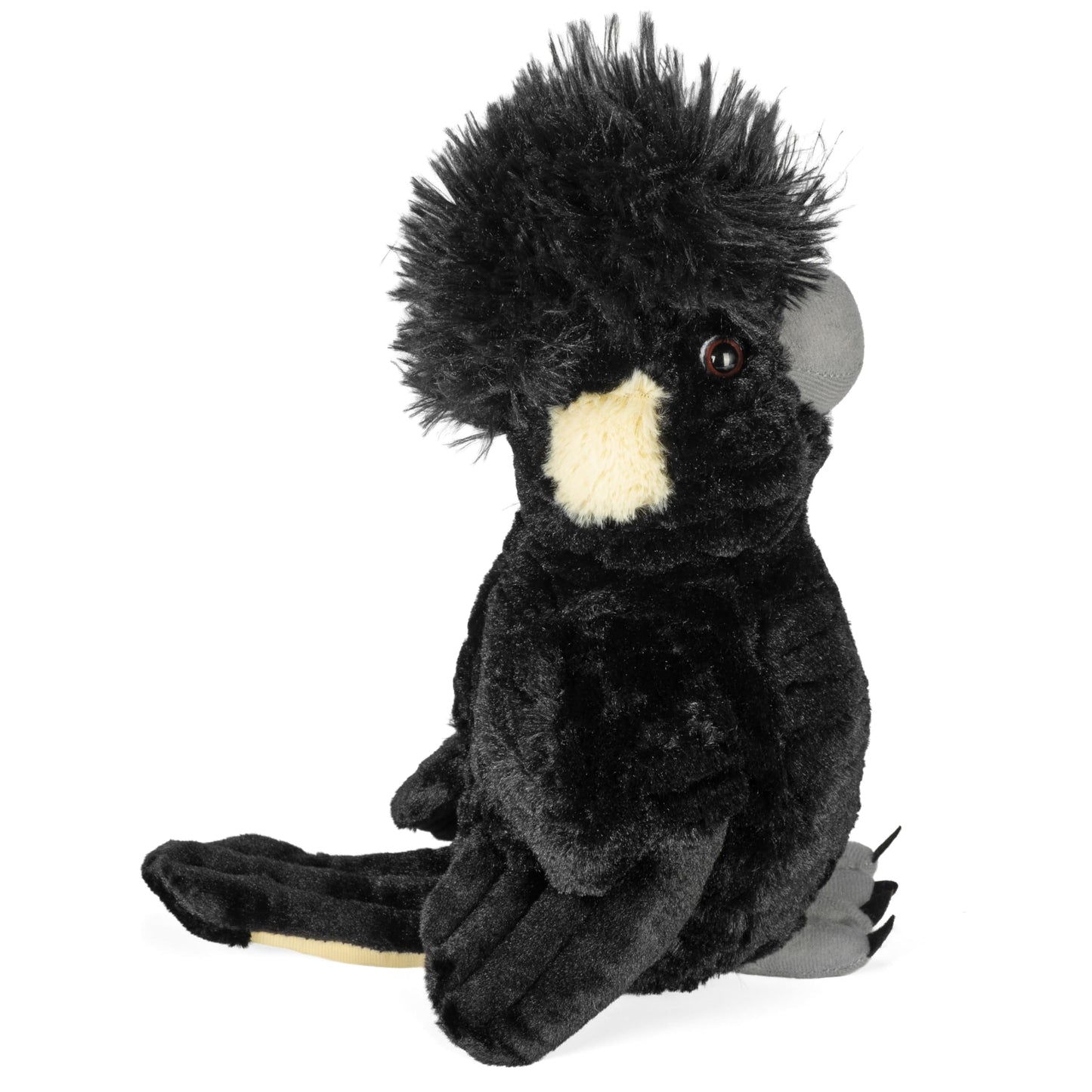Wild Republic Cuddlekins Yellow Tail Black Cockatoo Stuffed Animal - 12"
