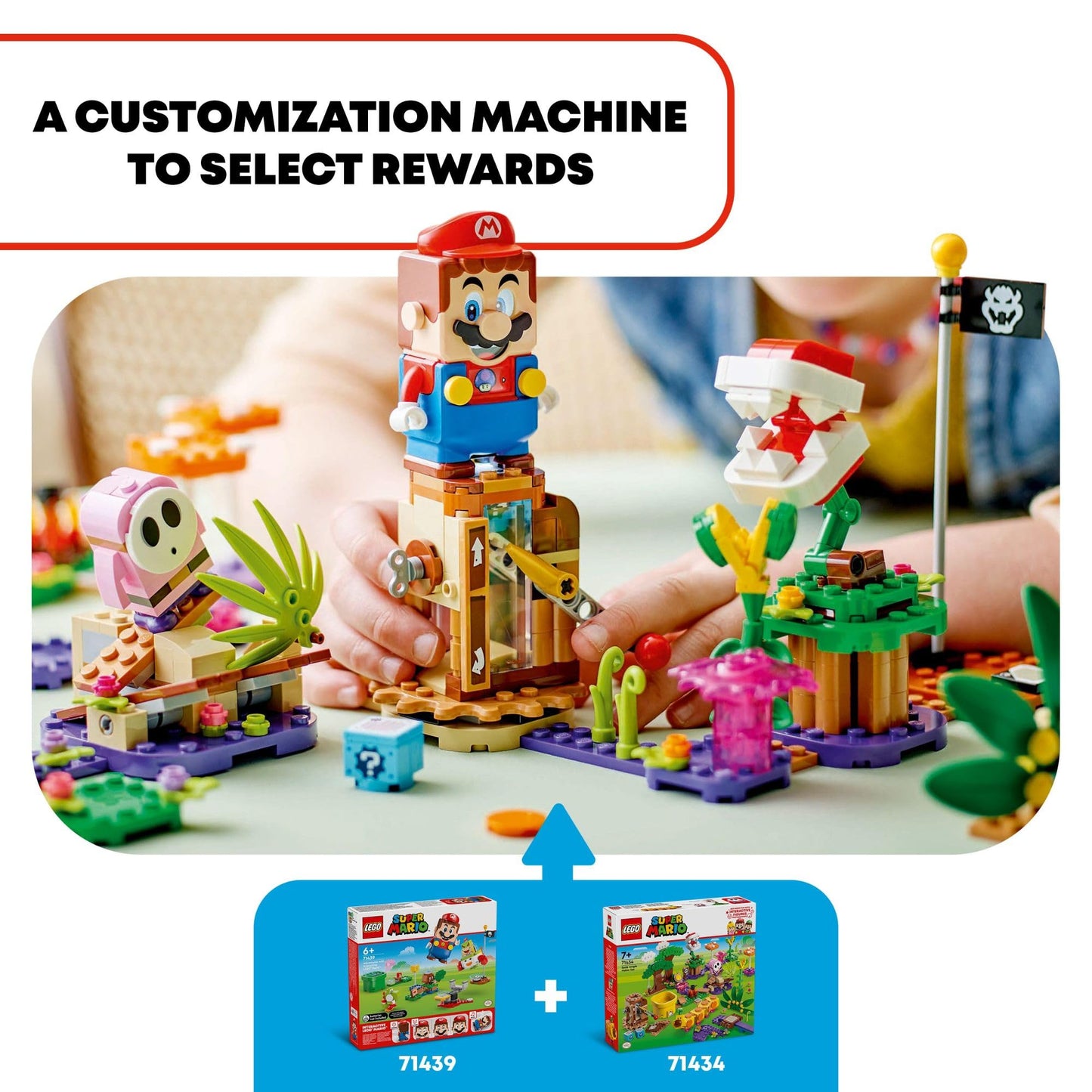 LEGO Super Mario Soda Jungle Maker Set, Customizable Nintendo Birthday Gift, Mario Playset for Kids, Pink Shy Guy and a Wiggler, Jungle Toys for Boys