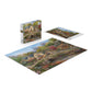 Buffalo Games Thomas Kinkade Summer in Cobblestone Village 1000 Piece Puzzle - Silver Select Premium Jigsaw Puzzle with Foil Accents & Reference