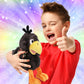 DolliBu Sitting Crow Plush - Super Soft Stuffed Animal Bird for Boys and Girls, Cute Wildlife black bird Crow Toy, Adorable Crow Stuffed Animal Gift