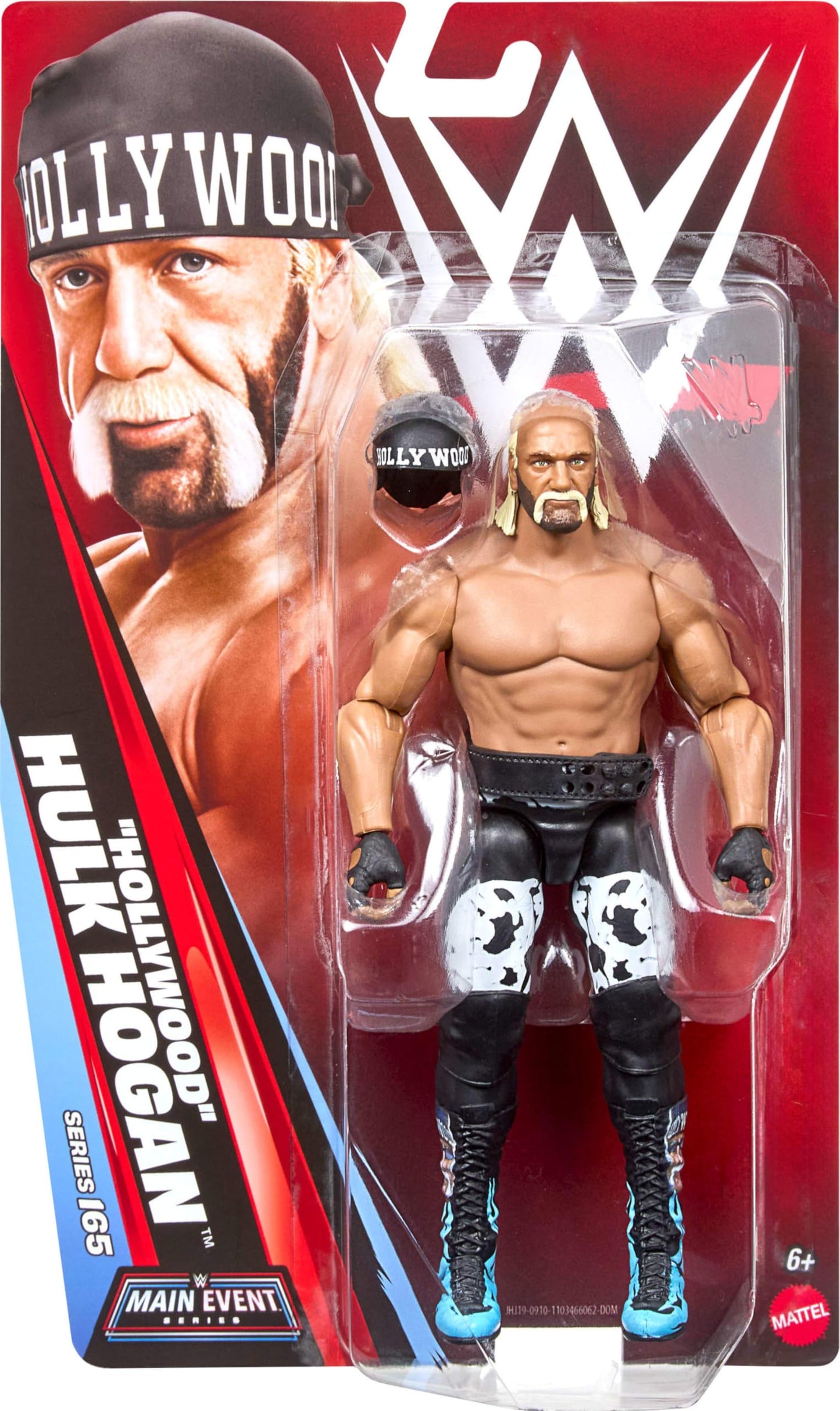 Mattel WWE “Hollywood” Hulk Hogan Action Figure, Main Event Series #165, 6-inch Collectible Superstar with 14 Articulation Points & Life-Like Look