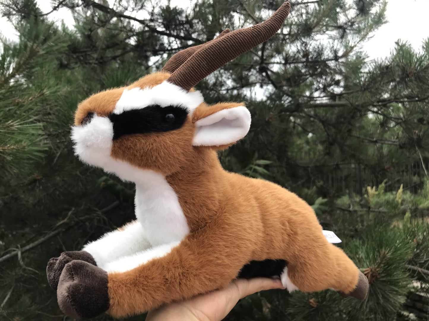 TAMMYFLYFLY Soft Antelope Plush Toy, Stuffed Animal Doll,Cute Antelope Plush Doll,30cm (A-Lying)