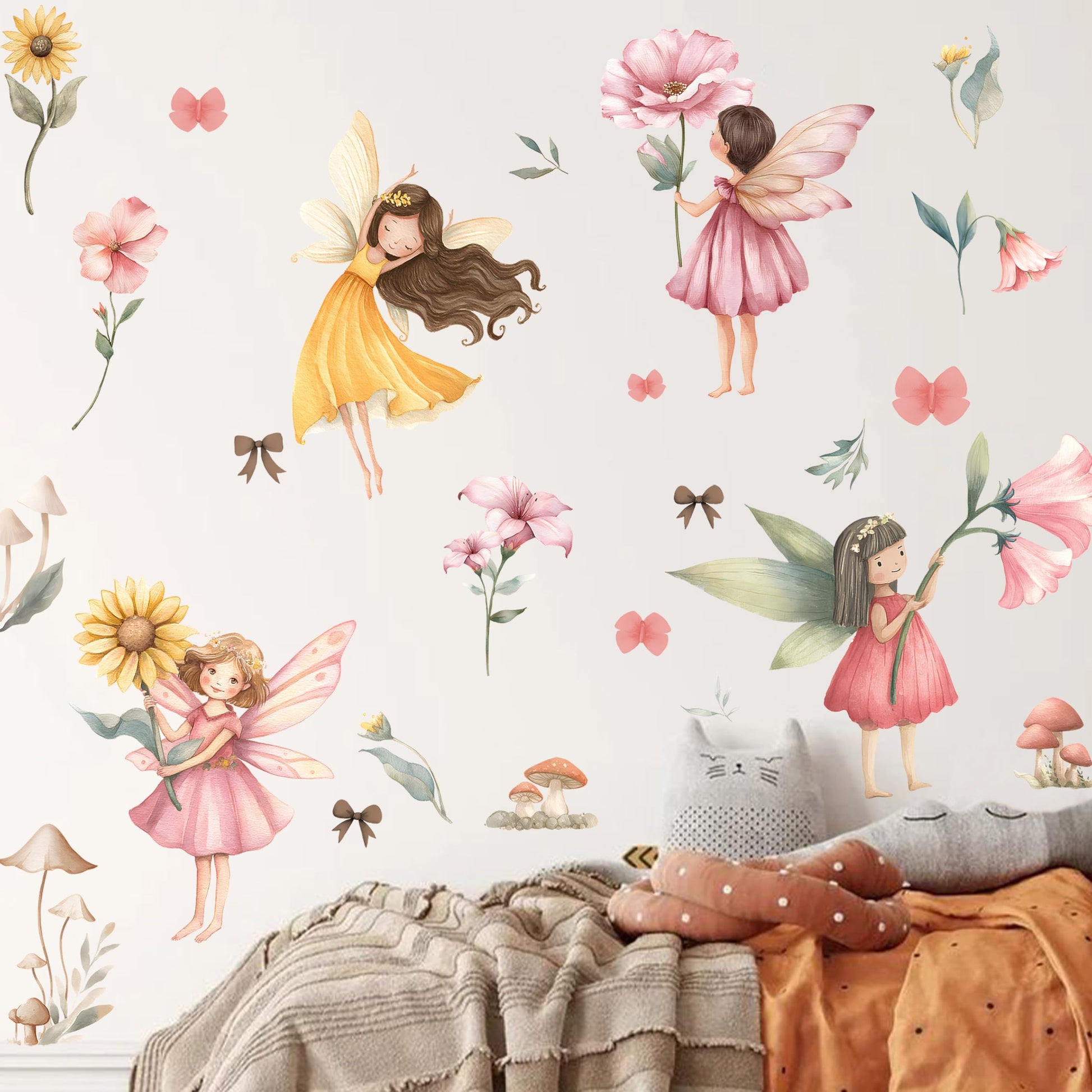 Fairy Flower Wall Decal