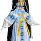 BraveUA 12'' Exclusive Collectible Ukrainian Motanka Doll on Wooden Base || Mother Nature Doll || Slavic Design Handmade Made in Ukraine (Light Blue)