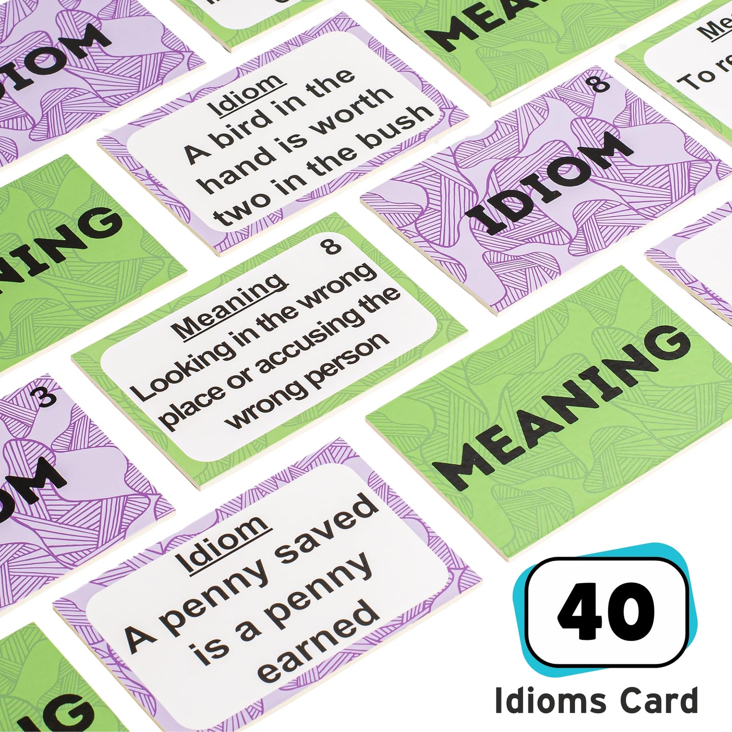 Assistex 2 in 1 Matching Memory Card Games for Seniors - Brain Game for Dementia Patients - Adult Memory Game for Seniors - Lyric and Idiom Cards